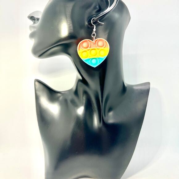 Pop It Earrings - Toy Earrings - Teacher Earrings - Cute Earrings - Kids Earring - Picture 10 of 11